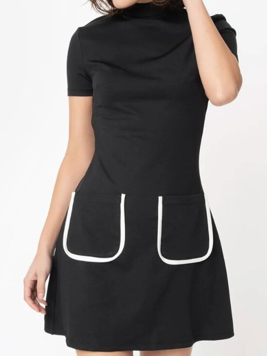 Smak Parlour Dresses & Skirts - Used Smak Parlour Black Mock Turtleneck Mini Dress, Sz M